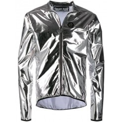 Philipp Plein Hooded Jacket Men 10 Grey Clothing Jackets Affordable Price