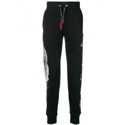 Philipp Plein Skull Track Pants Men 02 Black Clothing Authentic Usa Online