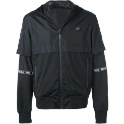 Philipp Plein Hooded Sports Jacket Men 02 Black Clothing Jackets Lowest Price Online