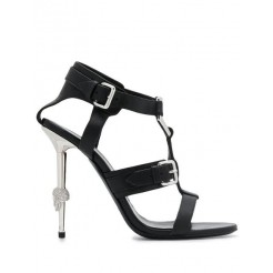 Philipp Plein High Heeled Sandals Women 02 Black Shoes Sale Uk