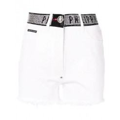 Philipp Plein Stud-detail Denim Shorts Women 01pa Paradise Clothing Short Glamorous