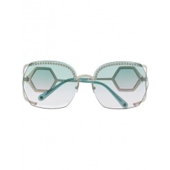 Philipp Plein Blue Nickel Mirror Sunglasses Women Pink Accessories Glasses & Frames Classic Styles