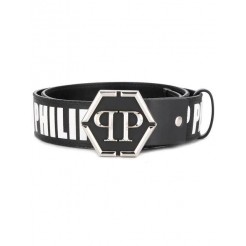 Philipp Plein Black Logo Belt Men 02 Accessories Belts Stylish