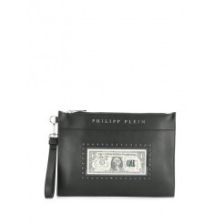 Philipp Plein Studded Clutch Bag Men 02 Black Bags Outlet Factory Online Store