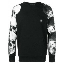 Philipp Plein Skull Print Sweatshirt Men 02 Black Clothing Sweatshirts Huge Inventory