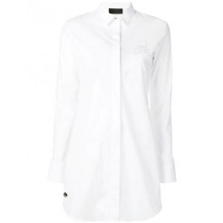 Philipp Plein Rhinestone Embellished Shirt Women 01 White Clothing Shirts Great Deals