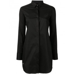 Philipp Plein Rhinestone Embellished Shirt Women 02 Black Clothing Shirts Newest