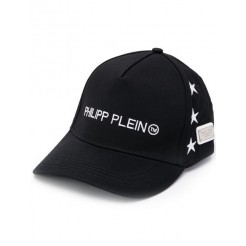 Philipp Plein Black Logo Cap Men 0201 Black/white Accessories Hats Wholesale Online Usa