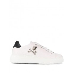Philipp Plein Skull Detail Low Top Sneakers Women White Shoes Trainers Cheap Sale