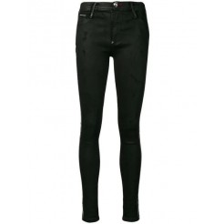 Philipp Plein Logo Tape Skinny Jeans Women Black Clothing Luxury Fashion Brands