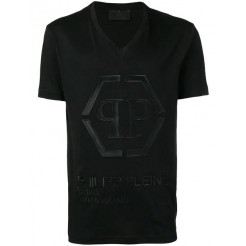 Philipp Plein Logo T-shirt Men 02 Black Outlet Official Authorized Store