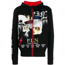 Philipp Plein Skull Print Hoodie Men 02 Black Clothing Hoodies Classic Styles