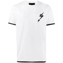 Philipp Plein Logo T-shirt Men 01 White Clothing T-shirts Outlet Factory Online Store
