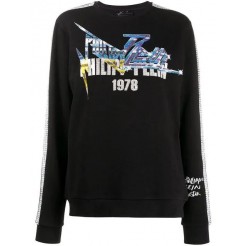 Philipp Plein Rhinestone Embellished Sweatshirt Women 02 Black Clothing Jumpers