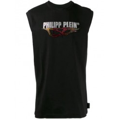 Philipp Plein Flame Tank Top Men 02 Black Outlet Various Styles