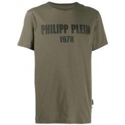 Philipp Plein Logo T-shirt Men 65 Military Clothing T-shirts Official Usa Stockists