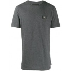 Philipp Plein Patch Detail T-shirt Men 10 Grey Clothing T-shirts Sale Retailer