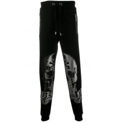 Philipp Plein Skull Track Pants Men 02 Black Clothing Outlet For Sale