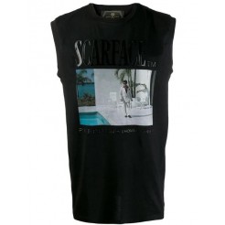 Philipp Plein Tank Top Scarface Men 02 Black Clothing Vests & Tanks Luxury Fashion Brands