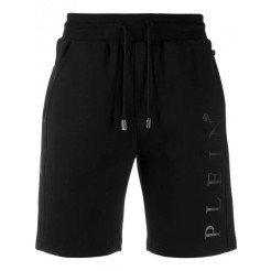 Philipp Plein Logo Track Shorts Men 0202 Black/black Clothing & Running Genuine