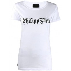 Philipp Plein Logo T-shirt Women 0102 White Clothing T-shirts & Jerseys Ever-popular