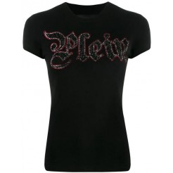 Philipp Plein Logo T-shirt Women 02 Black Clothing T-shirts & Jerseys Huge Discount