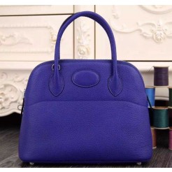 Hermes Bolide 31cm Togo Leather Electric Blue Bag