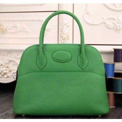 Hermes Bolide 31cm Togo Leather Green Bag
