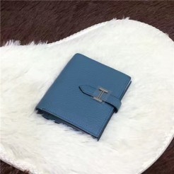 Hermes Bi-Fold Wallet H006 blue