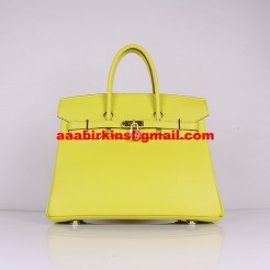 Hermes Birkin 30cm Togo Leather Handbags Lemon Yellow Golden