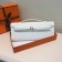 Hermes Kelly Cut 31cm Epsom Leather Clutch White