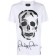 Philipp Plein Skull Printed Signature Logo T-shirt Men 01 White Clothing T-shirts