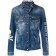 Philipp Plein Logo Stamped Denim Jacket Men 14kb Brooklyn Clothing Jackets Discount