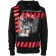 Philipp Plein Skull Print Hoodie Men 0213 Black/ Red Clothing Hoodies Superior Quality