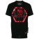 Philipp Plein Skull Logo Printed T-shirt Men 0213 Black / Red Clothing T-shirts Discount Save Up To