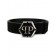 Philipp Plein Logo Buckle Belt Men 02 Black Accessories Belts Cheap Sale