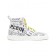Philipp Plein Printed Hi-top Sneakers Men 0102 White / Black Shoes Hi-tops Premium Selection