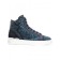 Philipp Plein Crystal Embellished Hi-top Sneakers Men 14 Dark Blue Shoes Hi-tops