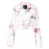Philipp Plein Rose Printed Jacket Women 01ig I Got White Clothing Fitted Jackets 100% Quality Guarantee