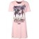 Philipp Plein Printed T-shirt Dress Women 03 Rose / Pink Clothing Day Dresses Newest