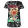 Philipp Plein Faded Printed T-shirt Women 02 Black Clothing T-shirts & Jerseys Sale Usa Online