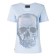 Philipp Plein Rhinestone Skull T-shirt Women 07 Light Blue Clothing T-shirts & Jerseys Top Brands