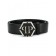 Philipp Plein Logo Buckle Belt Men 0202 Black / Accessories Belts Classic Styles