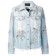 Philipp Plein Aloha Plein Denim Jacket Women 07 Blue Clothing Jackets Authentic Quality