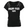 Philipp Plein Distressed Logo T-shirt Women 02 Black Clothing T-shirts & Jerseys Best Discount Price