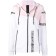 Philipp Plein Full Zip Striped Hoodie Women 0103 White Pink Clothing Hoodies Timeless