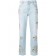 Philipp Plein Boyfriend Fit Denim Trousers Women 07 Blue Clothing Straight-leg Jeans Pretty And Colorful