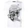 Philipp Plein Microstud Tape Skull T-shirt Men 01 White Clothing T-shirts Large Discount