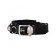 Philipp Plein Double Layered Belt Men 0291 Black/nickel Accessories Belts Luxury Lifestyle Brand