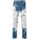 Philipp Plein Painted Super Straight-cut Jeans Men 21st Story Teller Clothing Slim-fit